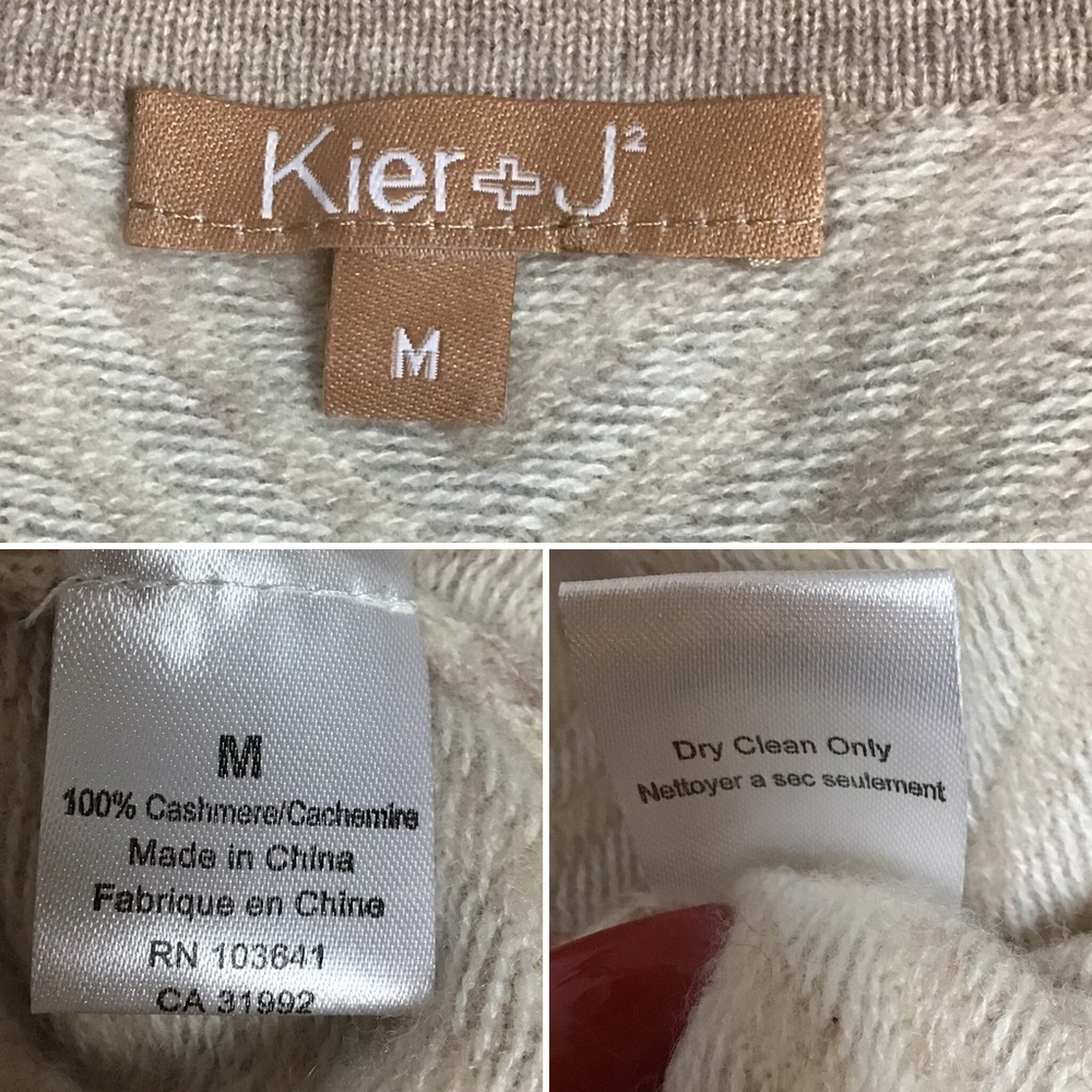 Kier + J -Cashmere Striped Cardigan_8